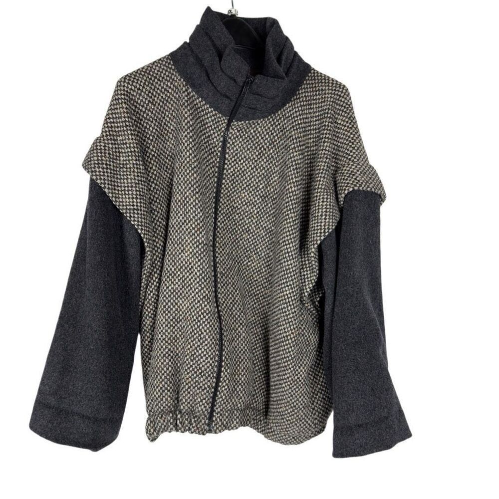 Vintage Herman Kay‎ Tweed Wool 80’s Super Oversized Bomber - Women’s XL